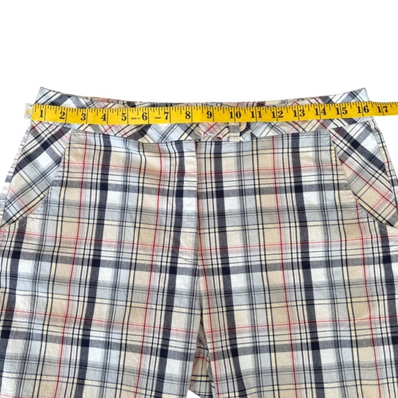 Cracked Wheat Plaid Bermuda Shorts - Picture 5 of 7